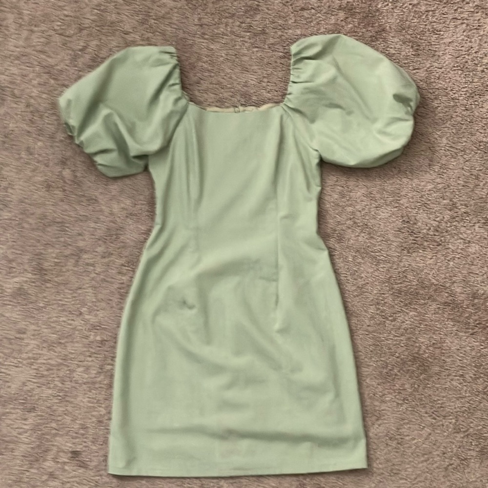 Love & Bravery Georgia Puff Sleeve Mini Sheath Dress